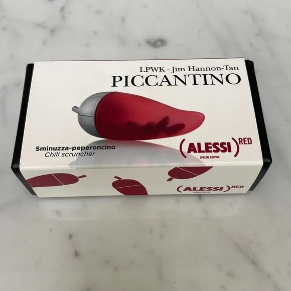 NEW Alessi Red Chili Scruncher LPWK Jim Hannon Tan Piccantino - Picture 2 of 4